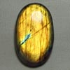 New Madagascar - LABRADORITE - Oval Cabochon Huge size - 30x49 mm Gorgeous Strong Multy Fire